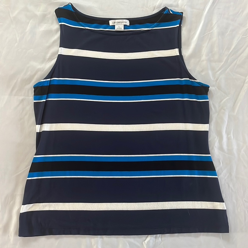 Liz Claiborne striped tank top